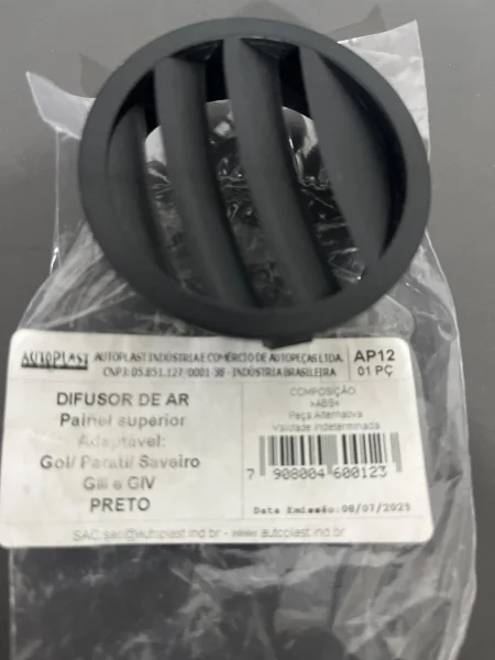 DIFUSOR TABLERO SUPERIOR NEGRO