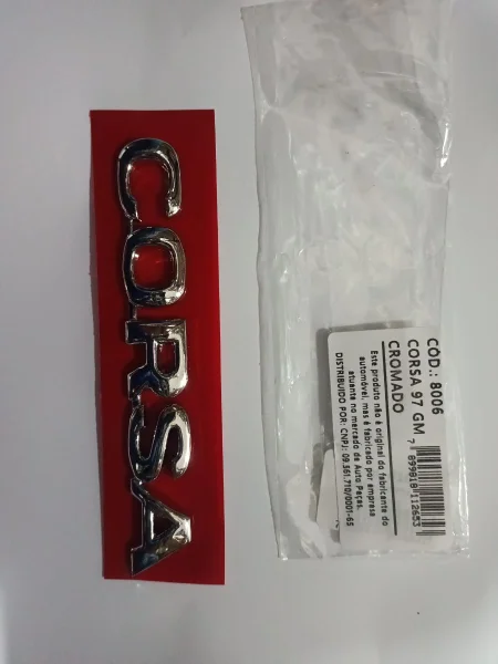 EMBLEMA CROMADO "CORSA"