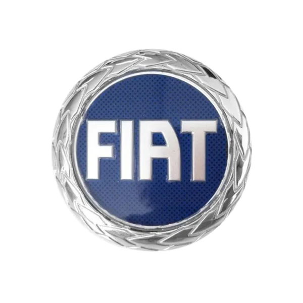 EMBLEMA FIAT TAPA TRASERA 95MM AZUL