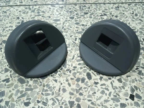 PAR MOLDURAS INTERRUPTOR SUBE VIDRIO GRIS