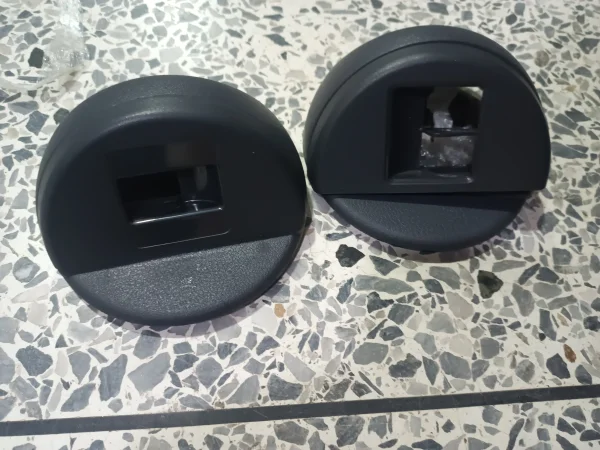 PAR MOLDURAS INTERRUPTOR SUBE VIDRIO NEGRO