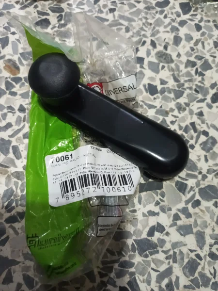 MANILLA SUBE VIDRIO METAL NEGRA